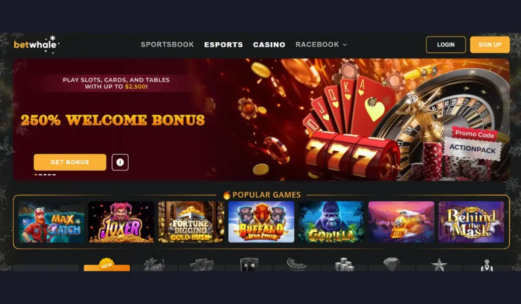 BetWhale Casino Platform With Sportsbook And Live Casino