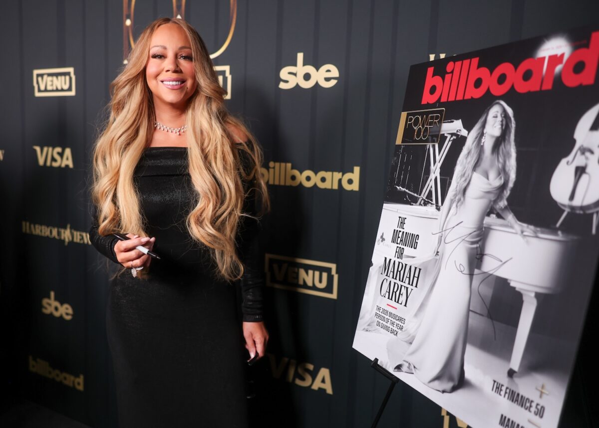Mariah Carey at Billboard Power 100 presented by VENU at Zouk Los Angeles on January 28, 2026 in Los Angeles, California.