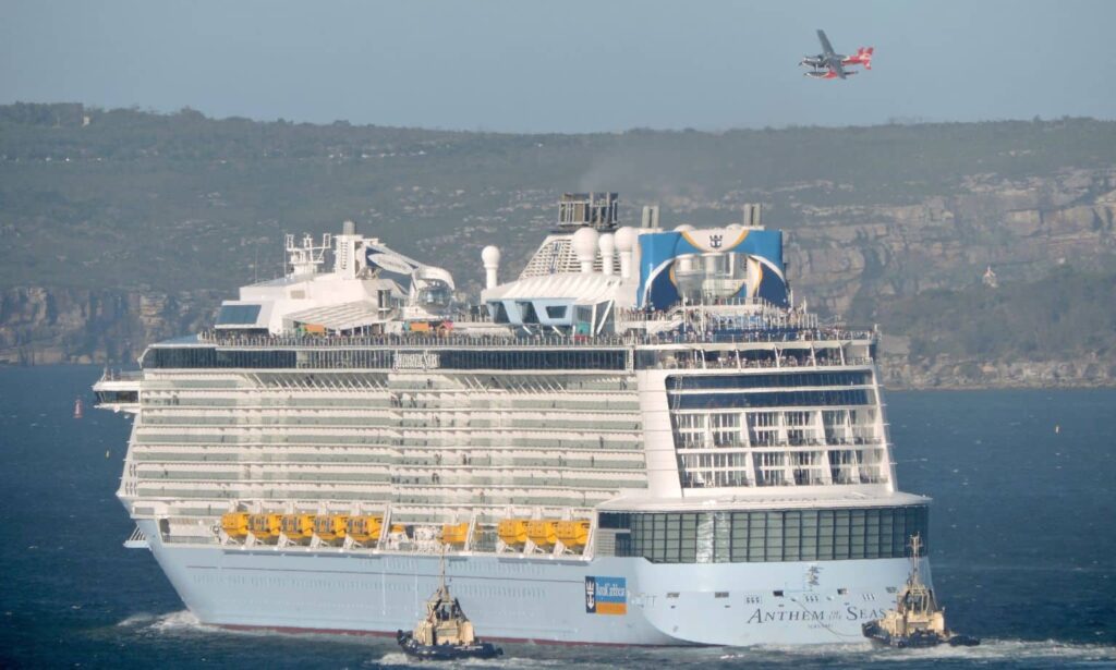 Anthem of the Seas leaving Sydney Harbour