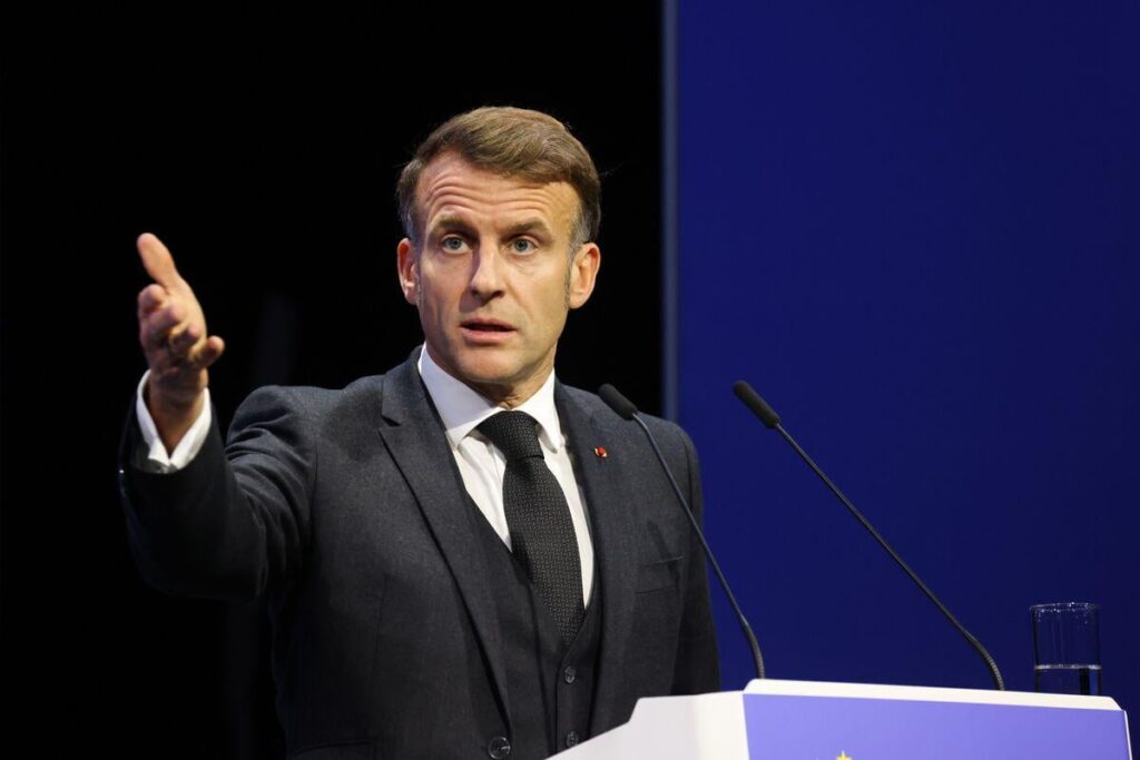 Macron Blasts Social Media’s Free Speech Defense as ‘Bullshit’