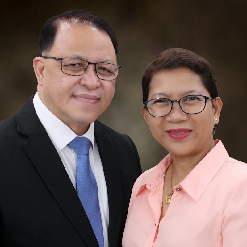 Erwin Antonio Brillantes and Reggie Brillantes, who will serve as president and companion of the new Philippines Lingayen Mission beginning in July 2026.
