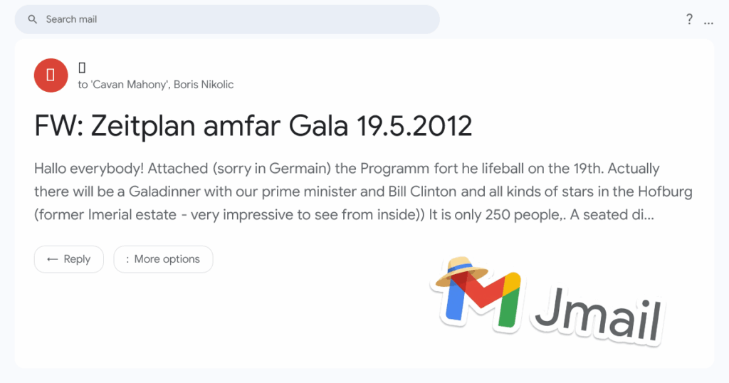 If you search for "Austria" in Epstein's emails...