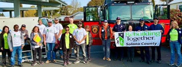 On Jan. 31, Rebuilding Together Solano County (RTSC) volunteers installed dozens of free smoke alarms and/or carbon monoxide detectors for residents of Vallejo Mobile Home Estates Park. RTSC also distributed Safe-At-Home backpacks (valued at $250 each) on Feb. 17-18 to veterans at the Mare Island VA Clinic on 201 Walnut Ave. and will do the same on Febl 21 at 9:30 a.m. Volunteers are needed to install free smoke alarms and/or carbon monoxide detectors for residents of Vallejo Olympia Mobile Home Park, 1101 Enterprise Street, Vallejo. Please visit www.RebuildingTogetherSolanoCounty.org or contact Elizabeth Hoffman (Executive Director) at Ehoffman.Rtsc@Gmail.Com or (707) 580-9360. (Photo courtesy Nestor Aliga)