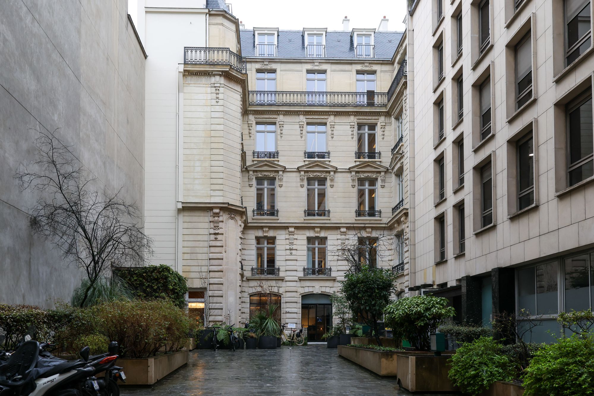 The raid took place at X’s Paris office