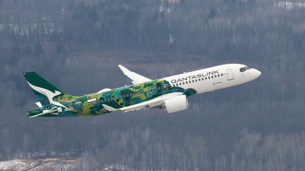 Qantas Airbus A220 New Cabin