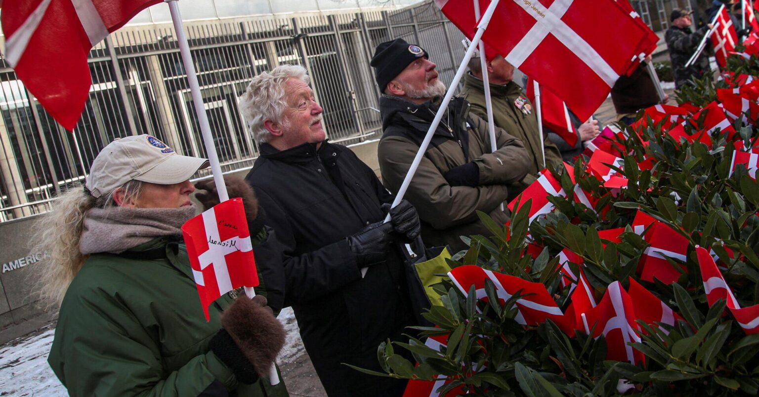 Protesters in Copenhagen rally for Danish veterans after Trump remarks