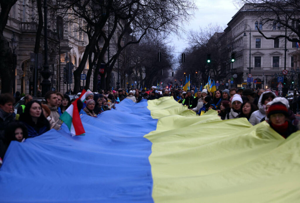 Hungary blocks Russia sanctions, EU cash for Kyiv on eve of Ukraine war anniversary