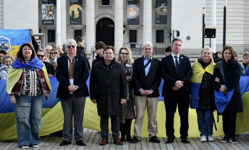 Birmingham Marks Ukraine Invasion Anniversary; Bosnia UK Network Participates