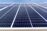 Solar panels at PGE's Wheatridge Renewable Energy Facility in Morrow County, Ore., in 2022. The company will be adding more solar generation and battery storage at the site in the coming years, as it announced this week.