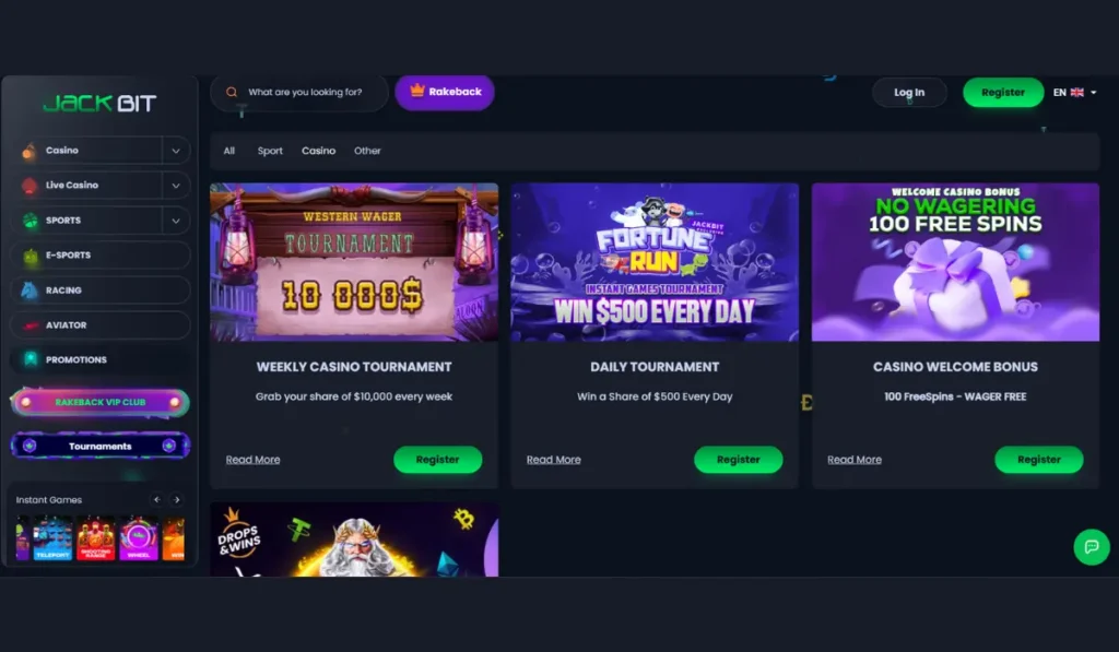 Jackbit Casino Homepage – Provably Fair Games & VIP Rewards