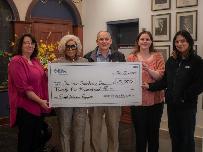 Downtown Salisbury Inc. receives $25k Duke Energy grant