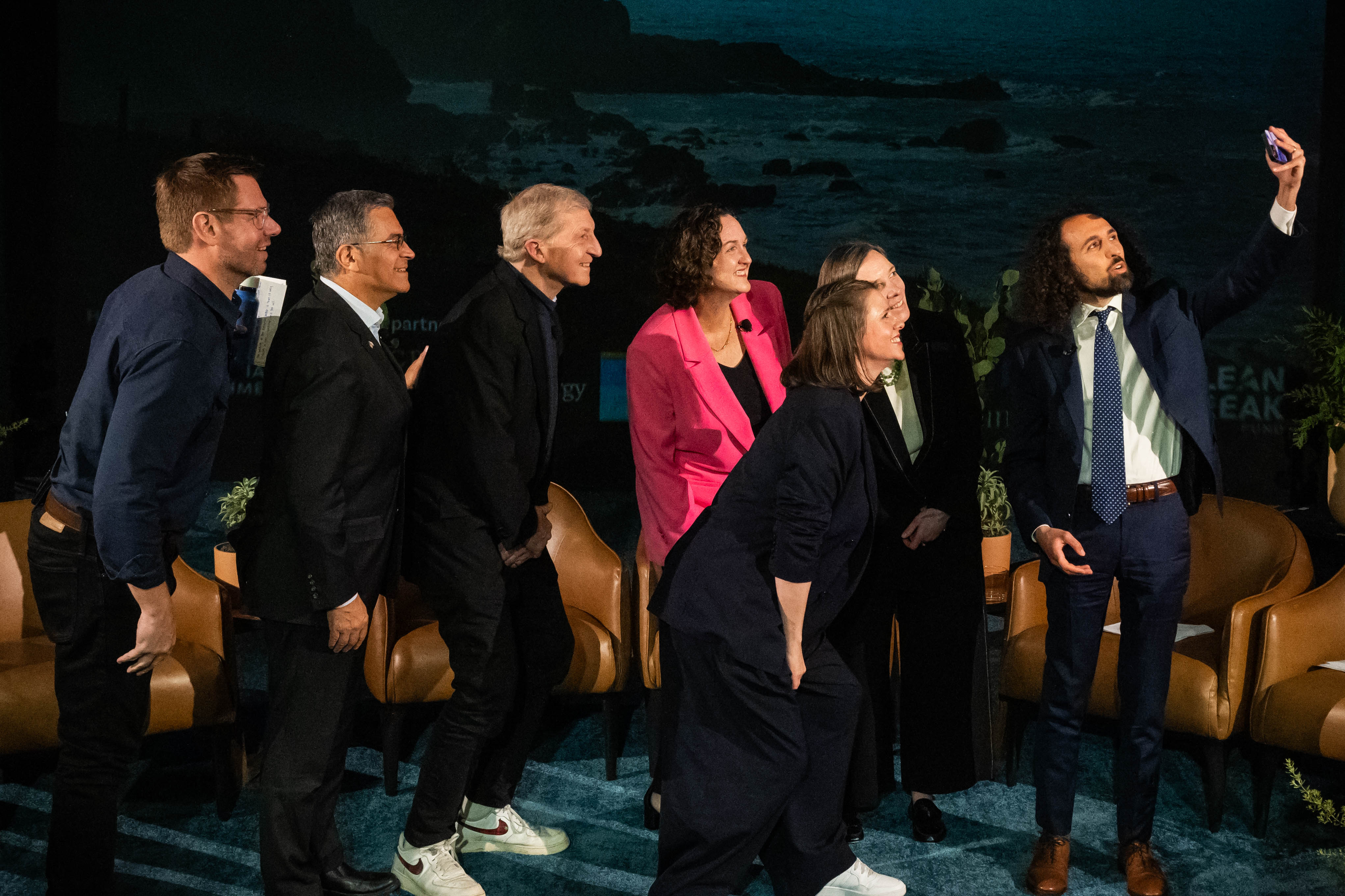 Journalist Sammy Roth, of Climate-Colored Goggles, takes a selfie after...