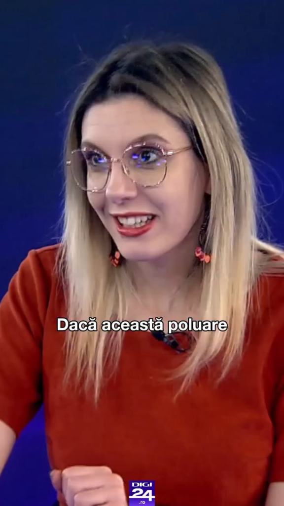 Diana Buzoioanu at Digi24, about the pollution in Bucharest