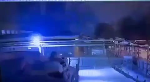 Ukrainian Flamingo missile striking the Votkinsk plant in Udmurtia region of Russia. 20.2.2026