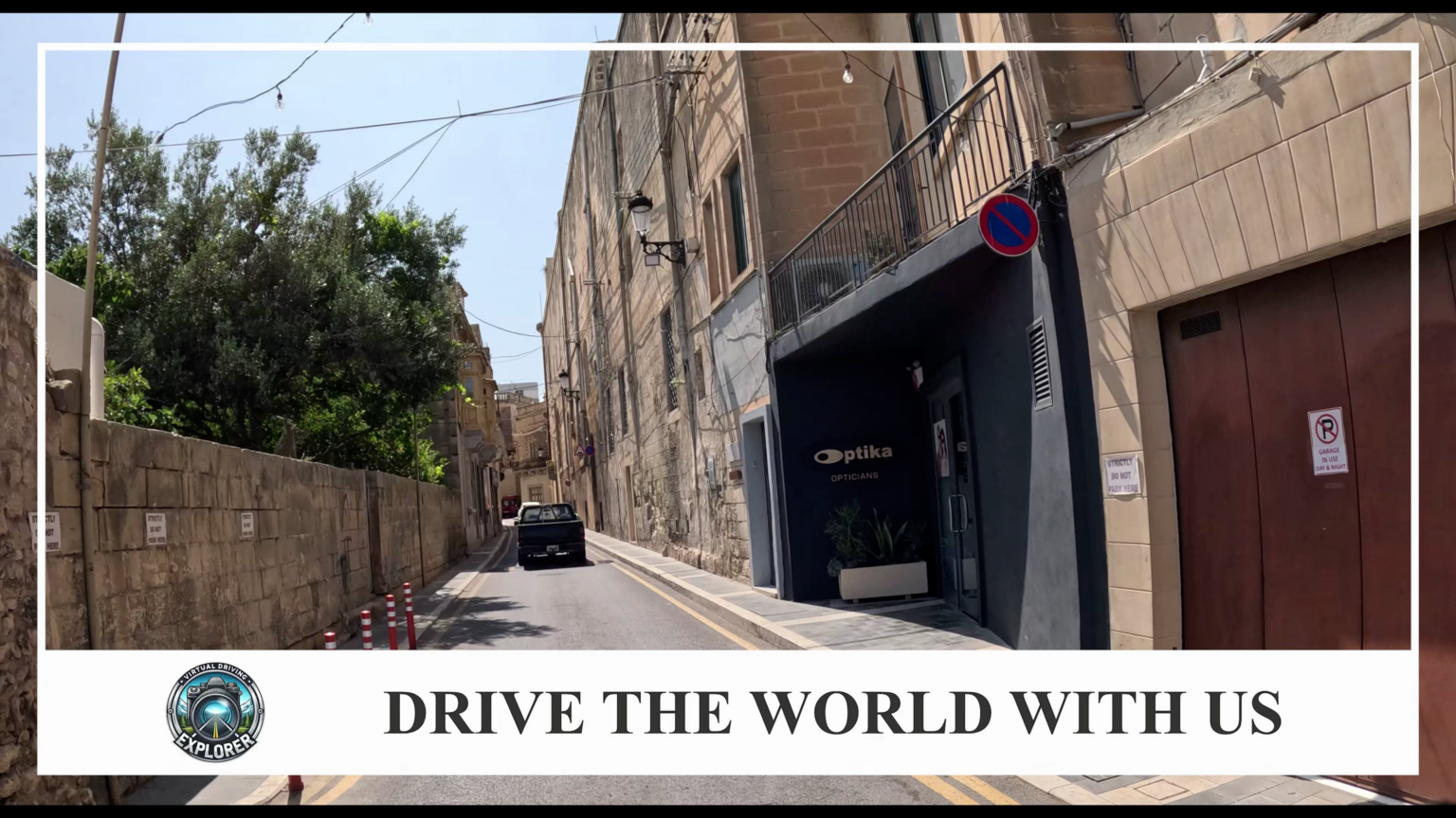 Driving through Rabat, Malta