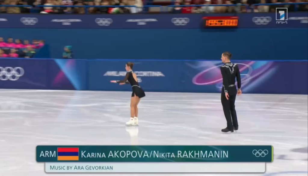Amazing figure skating performance by Armenia in the 2026 Winter Olympics