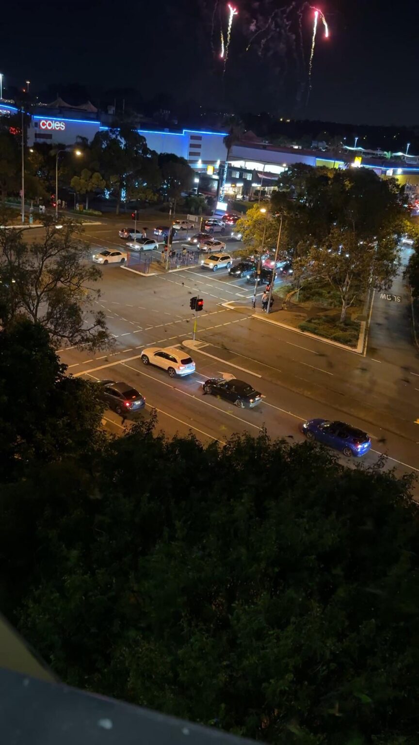Who thought it was a good idea to set off fireworks right next to the massive Sunnybank Rainbow Lorikeet roost? Thousands of birds taking flight at once is a pretty big traffic hazard.