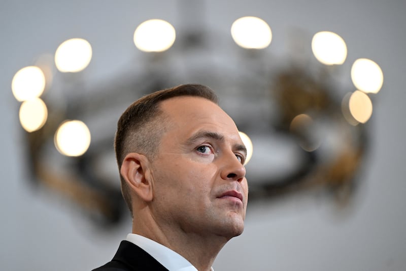 Polish president Karol Nawrocki has far-reaching security and defence competences as head of state. Photograph: Sergei Gapon/AFP via Getty Images        