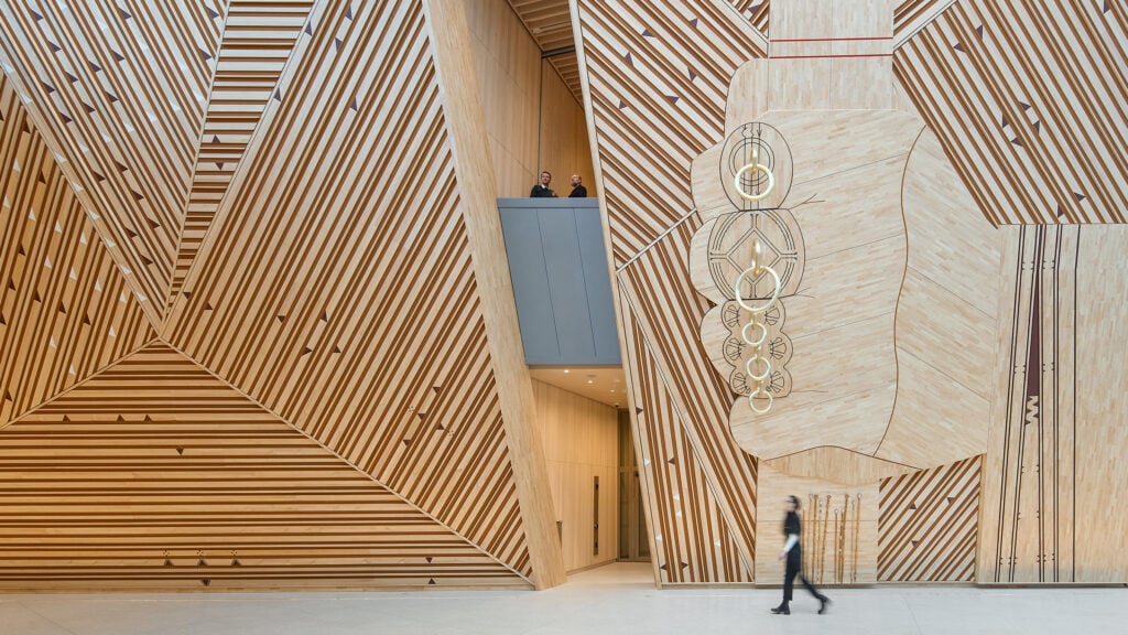 interior of a government building in norway
