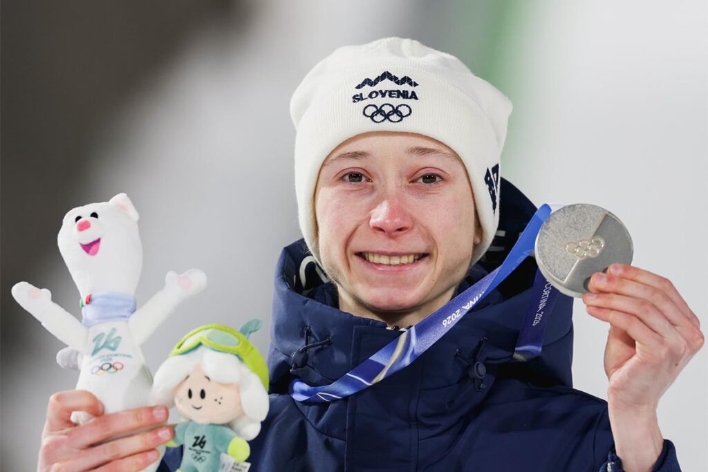Nika Prevc Wins A Silver Medal For Slovenia In The Winter Olympics