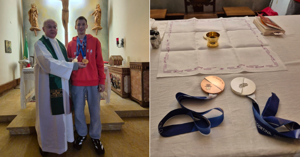 Olympic Medalist Thanks God at Mass After Victory for Poland