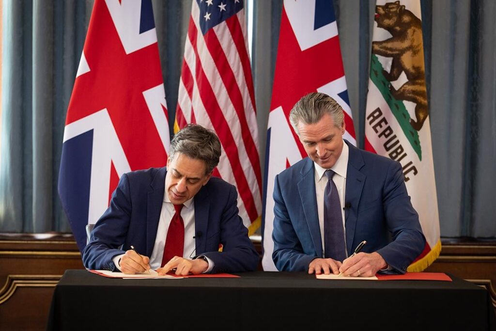 Governor Newsom launches UK climate partnership, welcomes nearly $1 billion Octopus Energy clean tech commitment