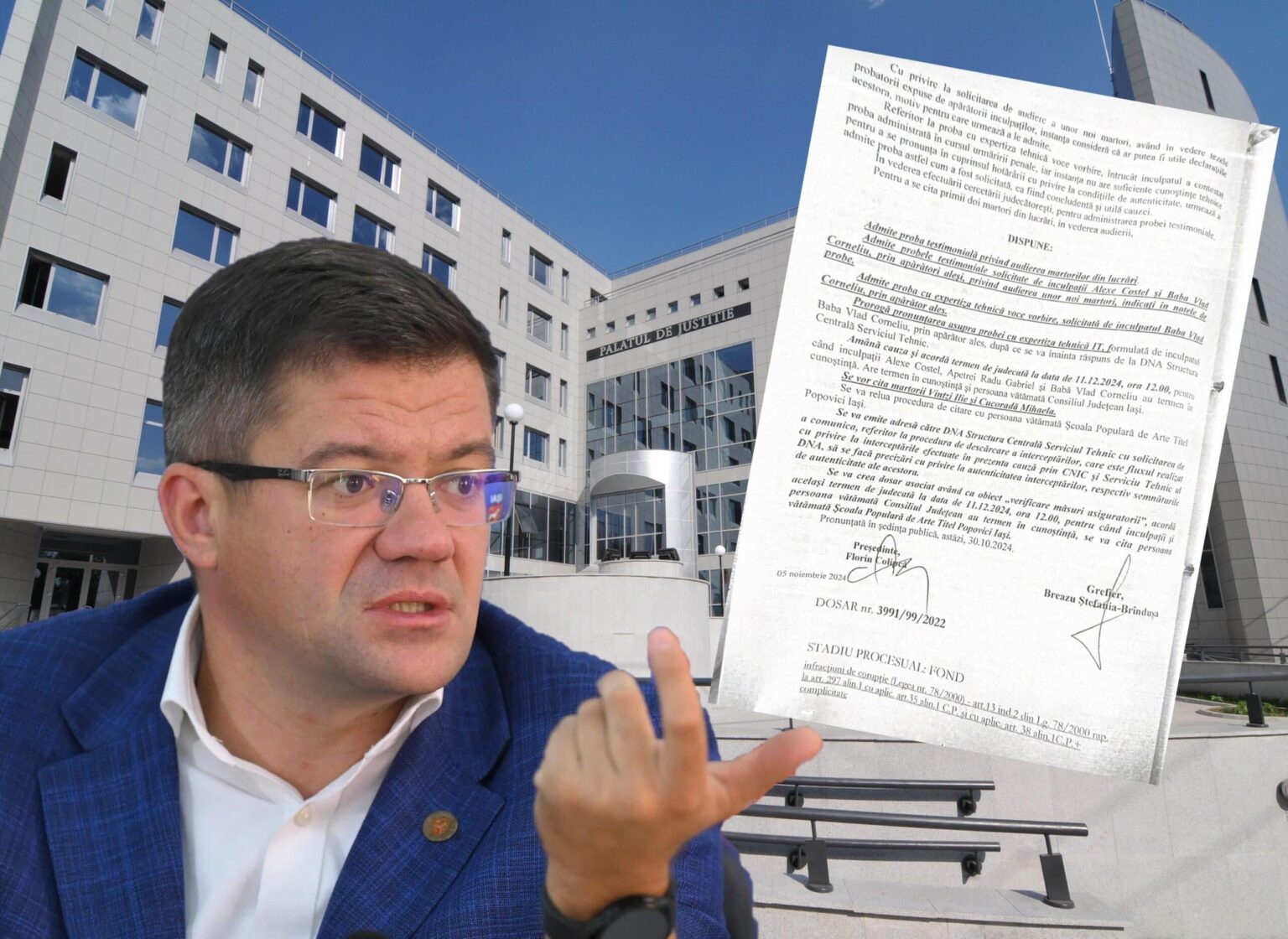 Costel Alexe's corruption file, buried in Iasi: a judge approved the hearing of 46 witnesses and retired. The only witness who testified in a year and a half will be re-examined
