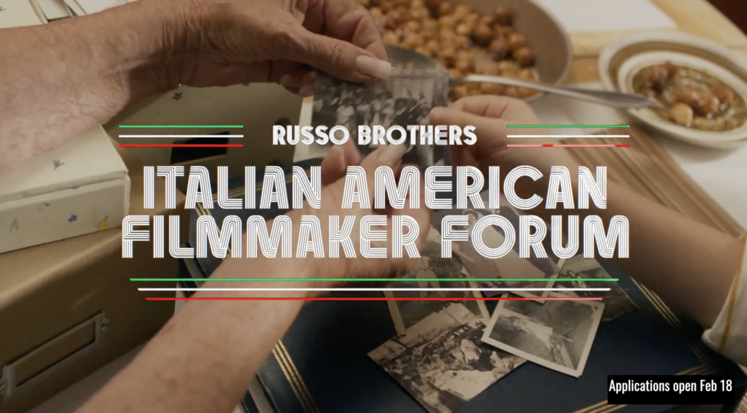 AGBO’s Russo Brothers Italian American Filmmaker Forum Opens Applications for 2026 Fellowship