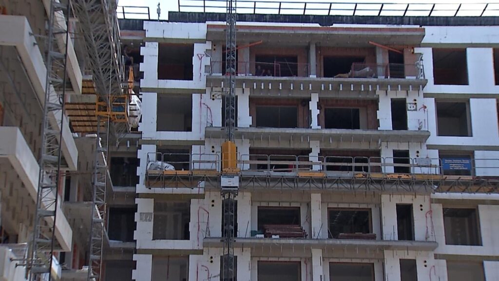A 9-story block, built illegally, is blocking a NATO installation in Romania