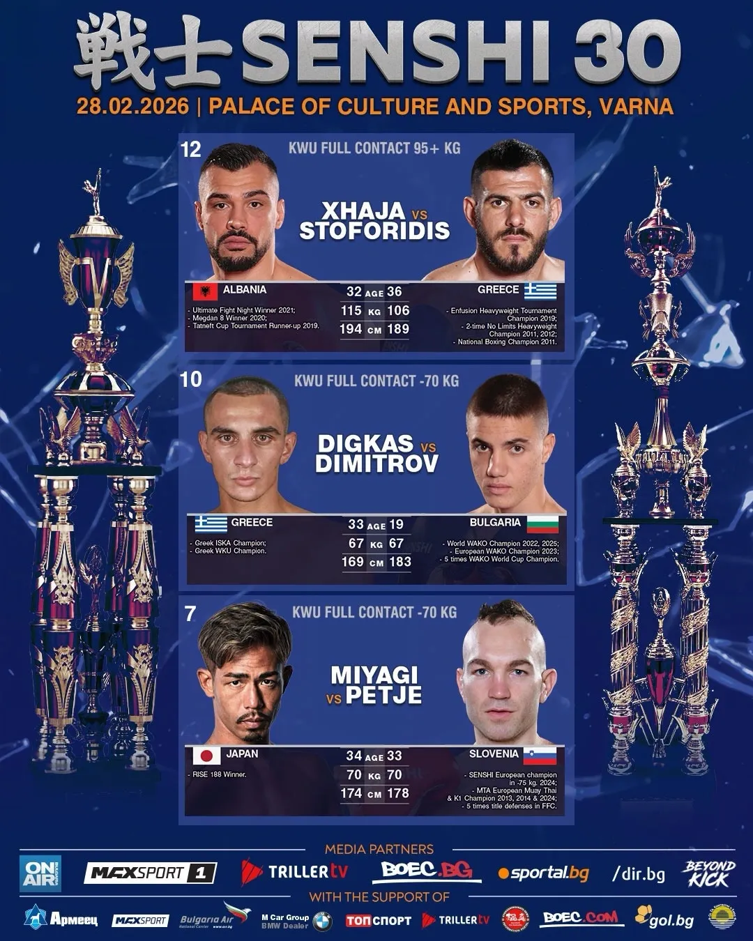 Superfights announced for Senshi 30 in Varna, Bulgaria