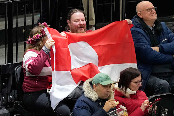 Fans who raised Greenland's flag at US-Denmark Olympic hockey game say it was a pro-European gesture