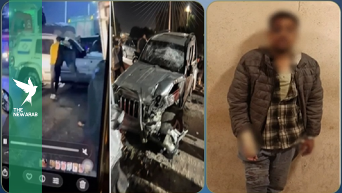 Egypt man held after driving jeep with Israeli flag into crowd