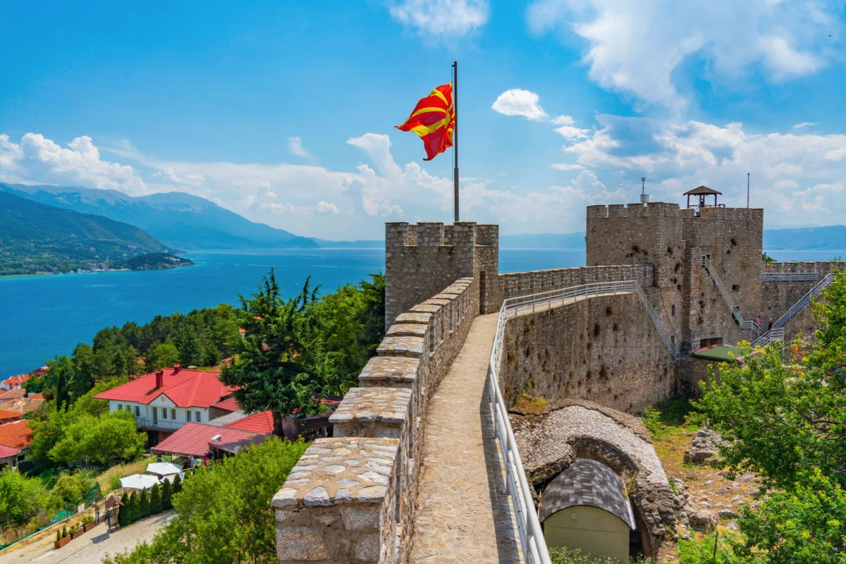 Samuel's Fortress in Ohrid, North Macedonia