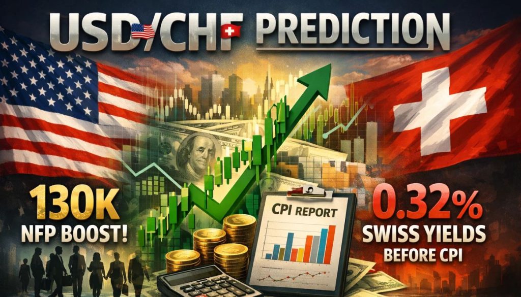 USD/CHF Prediction: 130K NFP Boost vs 0.32% Swiss Yields Before CPI