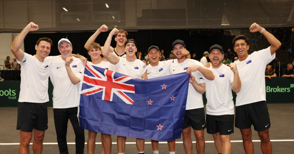 Tennis NZ » New Zealand Defeat Bosnia & Herzegovina with Comeback Davis Cup Victory