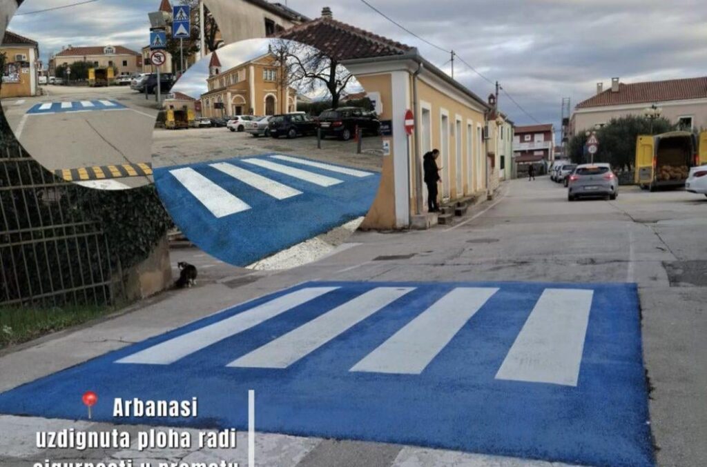 New interventions for traffic safety in Zadar: raised pedestrian crossings