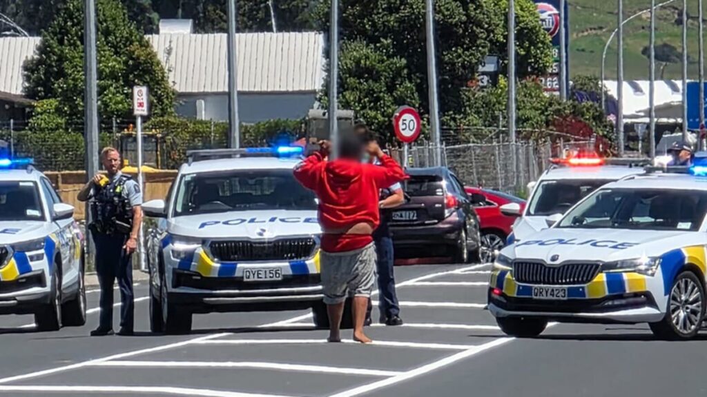 Armed police arrest man in Pāpāmoa after allegedly presenting firearm