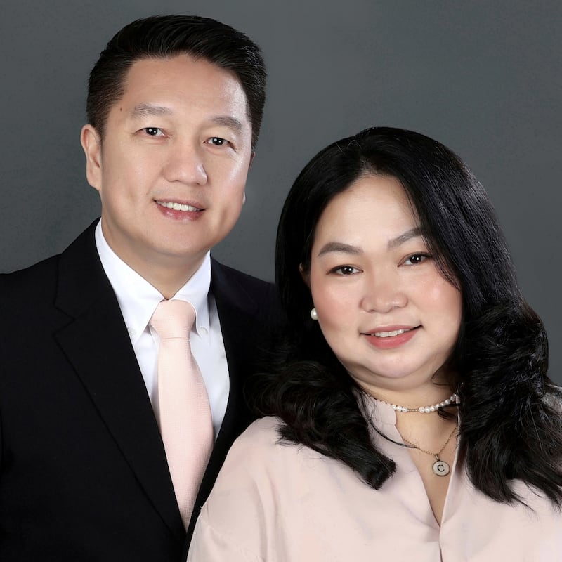Gerry C. Guerra and Charmaine Gaw Guerra, who will serve as president and companion of the Philippines Davao Mission beginning in July 2026.