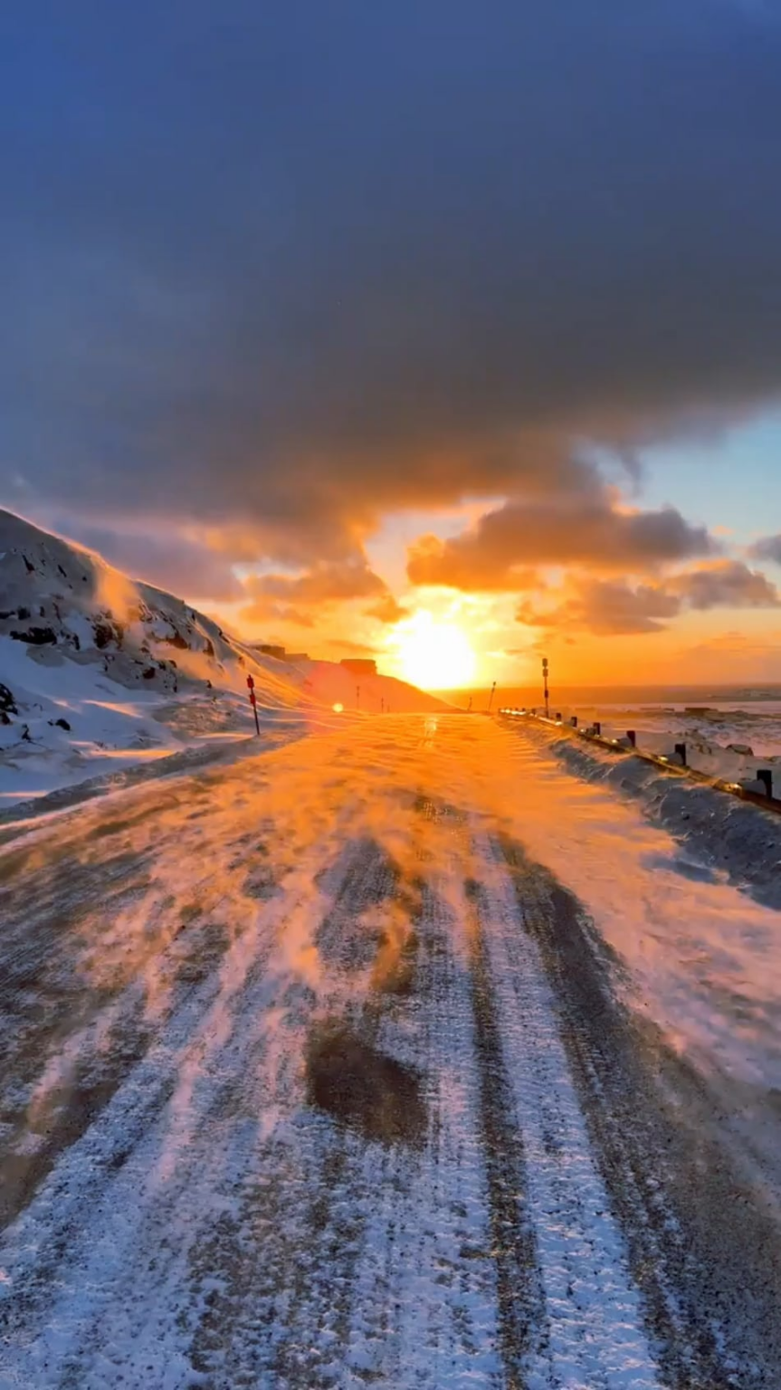 Beautiful cold morning in Canada