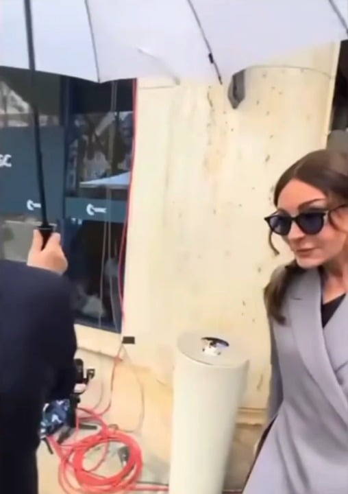 Didn't expect her to stop and respond like that lol