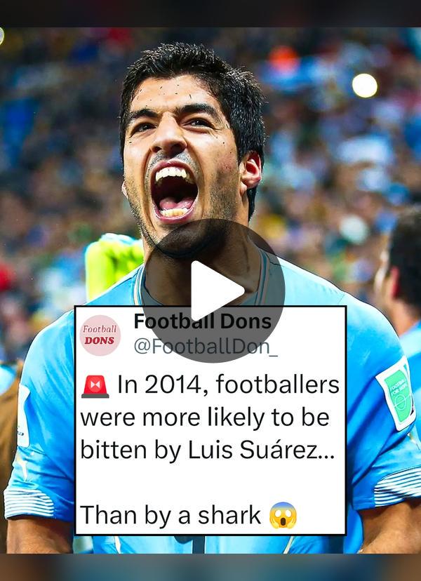 Footballers were statistically more likely to be bitten by Luis Suárez than by a shark