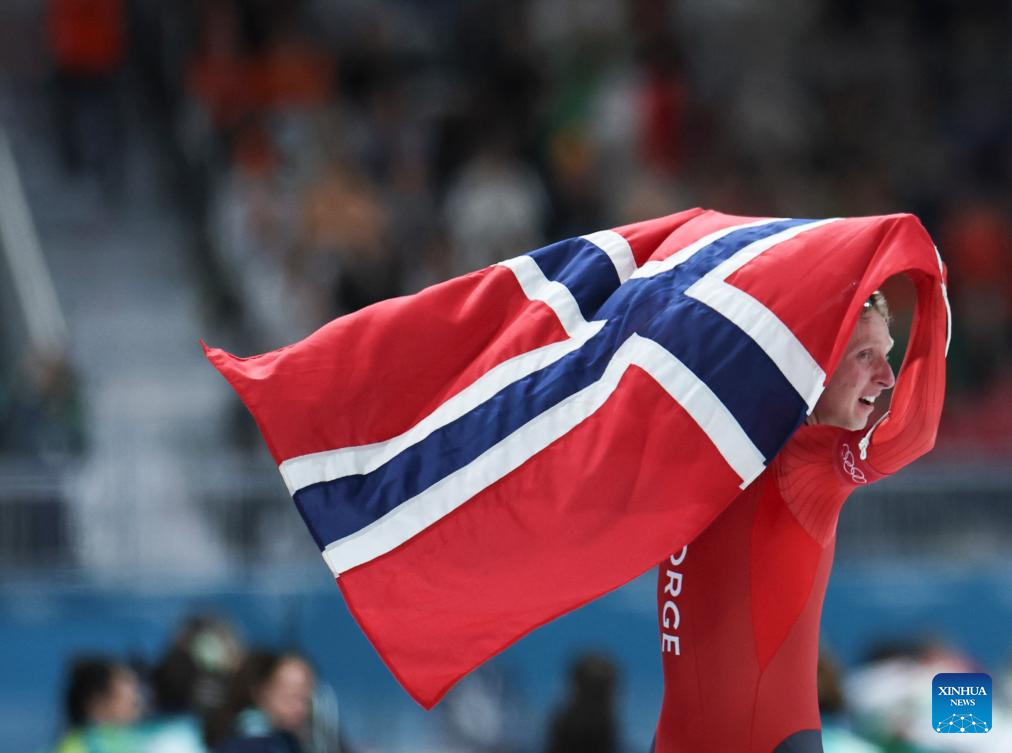 Vonn crashes, Norway's speed skater Eitrem sets new Olympic mark at Milan-Cortina-Xinhua