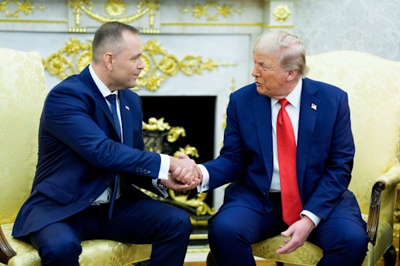 Donald Trump has strong support from Poland’s President Karol Nawrocki.