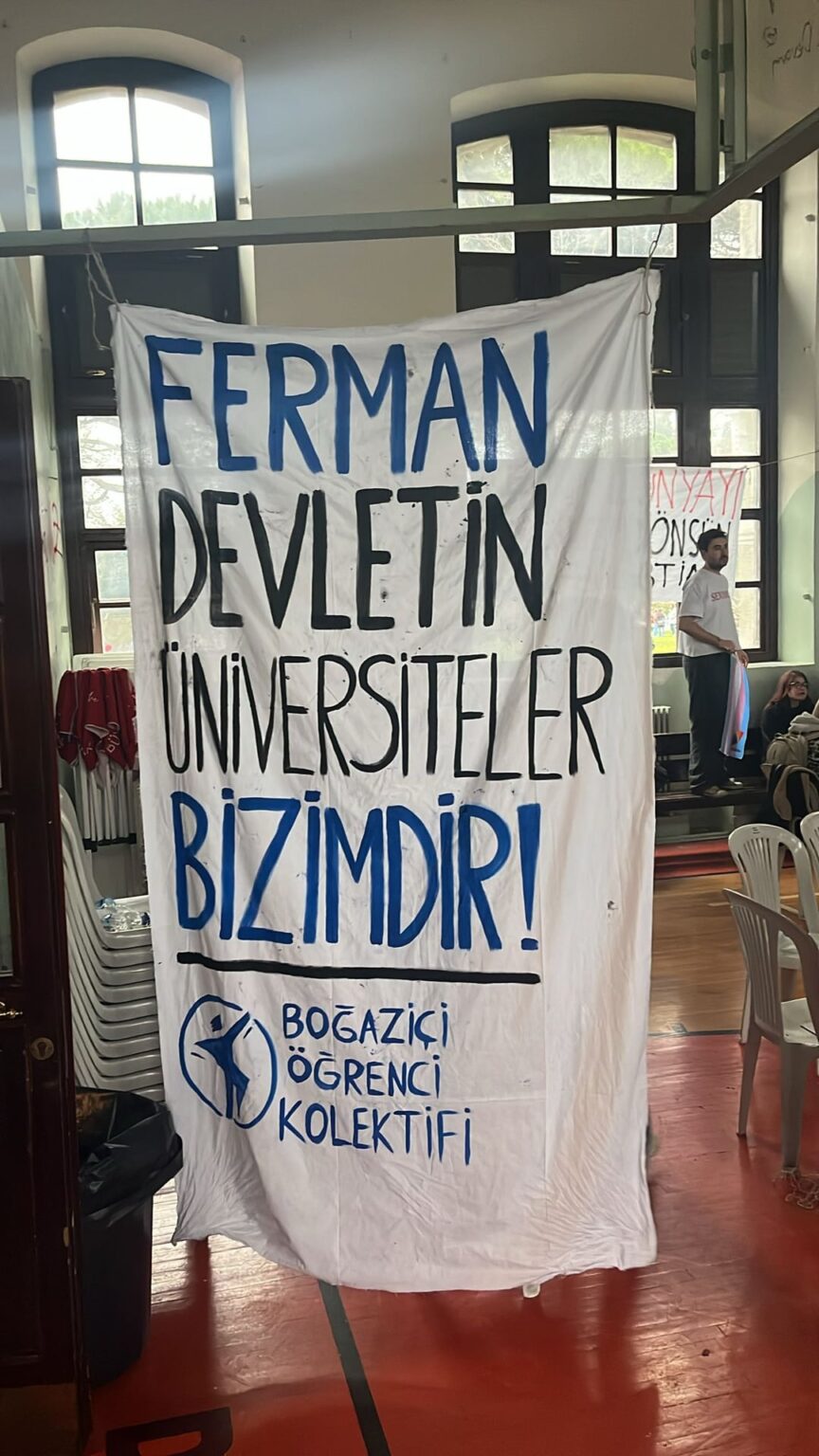 Boğaziçi students broke the barricade and occupied ÖFB to defend their club rooms