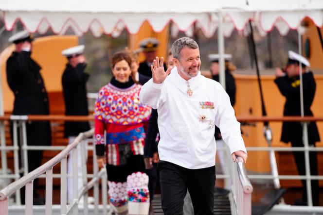Frederik X, king of Denmark, and his wife, Queen Consort Mary, in Sisimut, Greenland, July 2, 2024.