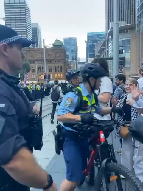 NSW Police assault unarmed elderly office worker with his hands up