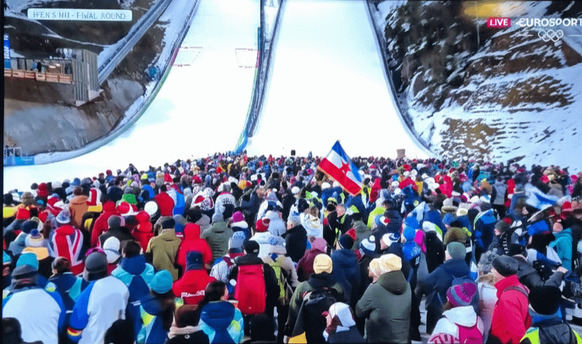 Do you think it's normal for the Yugoslav flag to be waved at the Olympics?