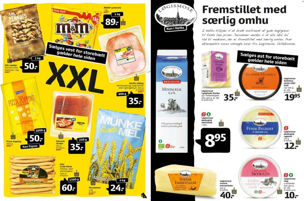 The Great Belt Gap: XXL against ÖKO (Old Netto ad)