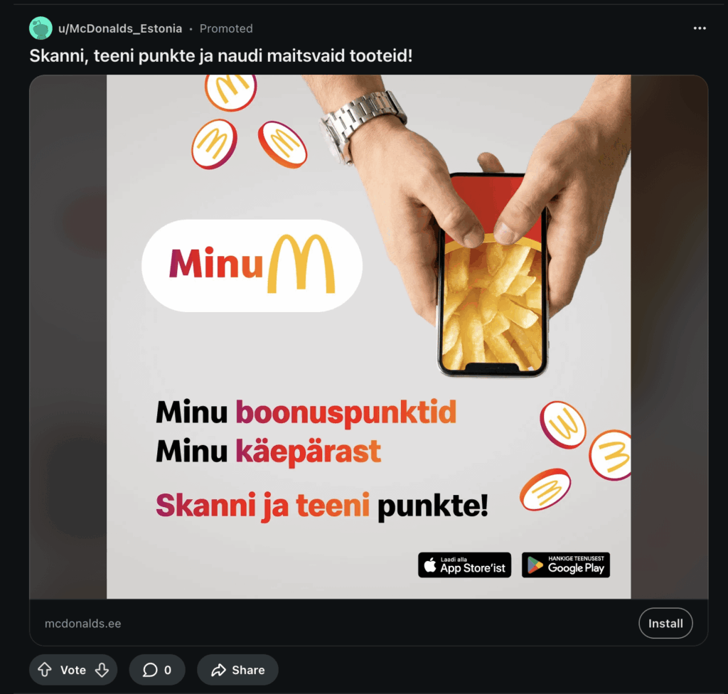 I'm not sure that someone thought through the name of their app properly for Estonia...