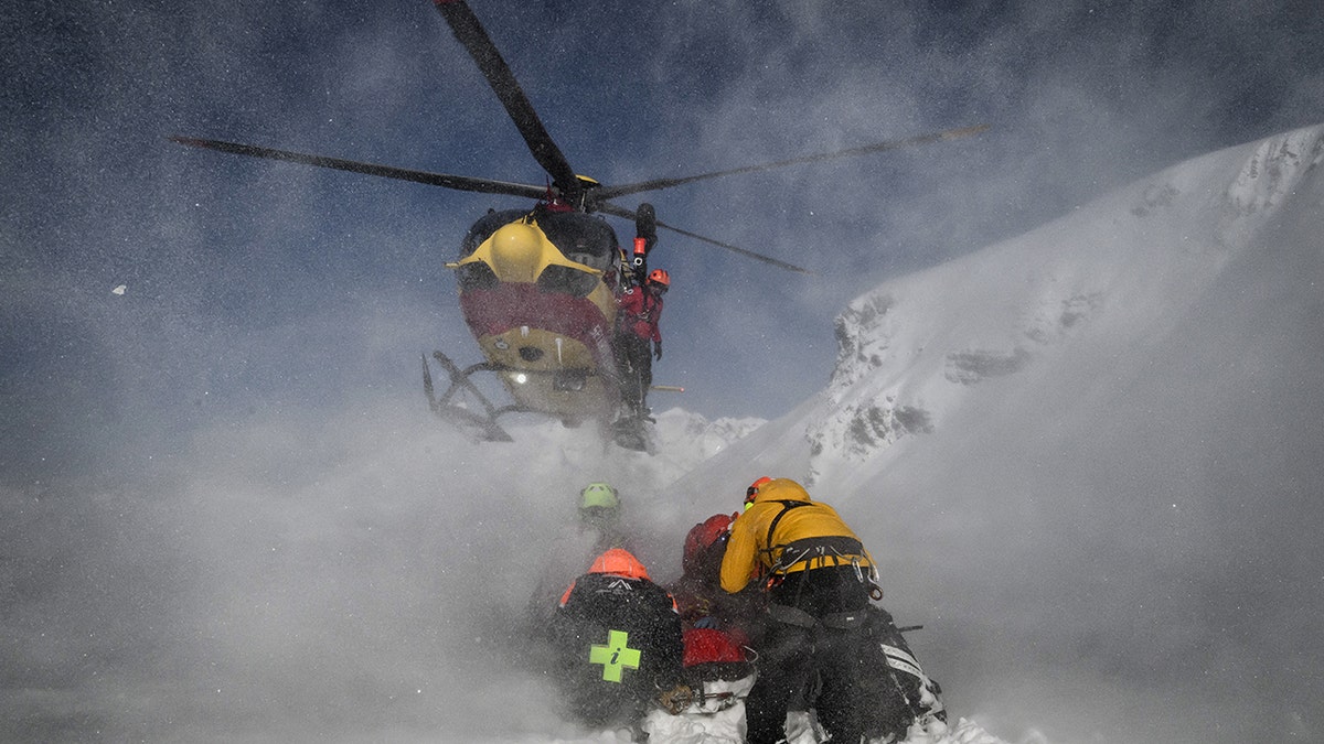 Avalanche rescue in the French Alps